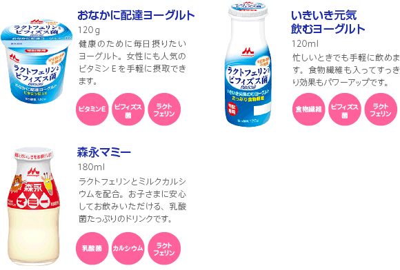 ヨーグルト・乳酸菌飲料 一覧